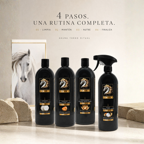 AKUNA Tordo Ritual – Rutina Completa para Caballos Tordos