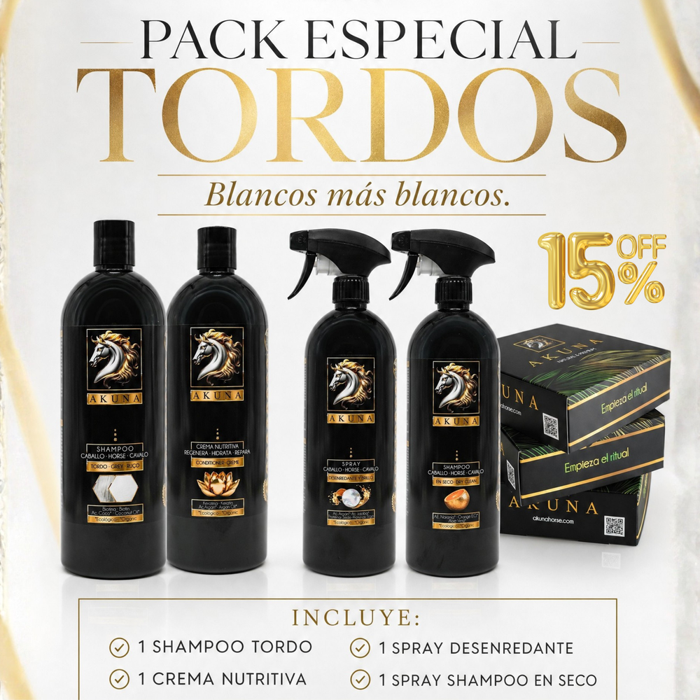 AKUNA Tordo Ritual – Rutina Completa para Caballos Tordos