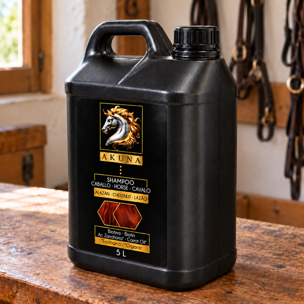 Champú Alazán – Caballos Rojizos y Castaños Claros 250 ml | 1L | 5L